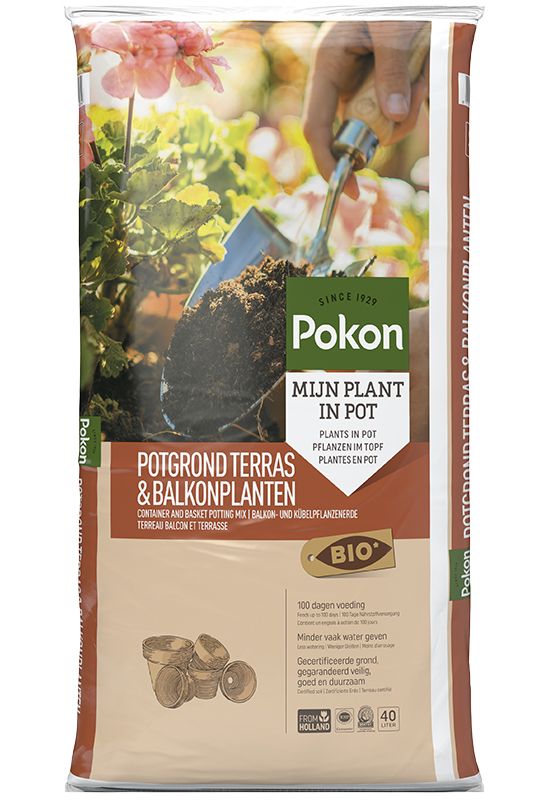 POKON Bio Terras & balkon potgrond - Potgrond - 40L