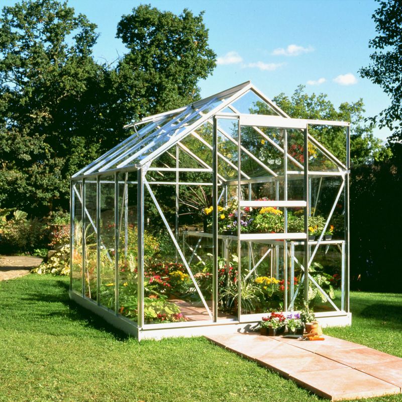 Halls Tuinkas - Zilver - 257x193x196 cm - Tuindersglas