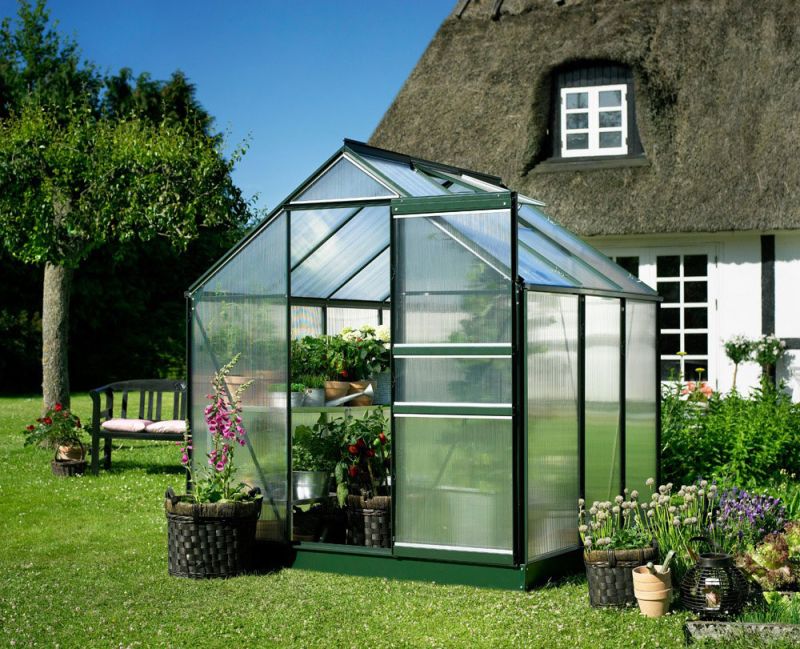 Halls Tuinkas - Groen - 195x193x196 cm - Polycarbonaat